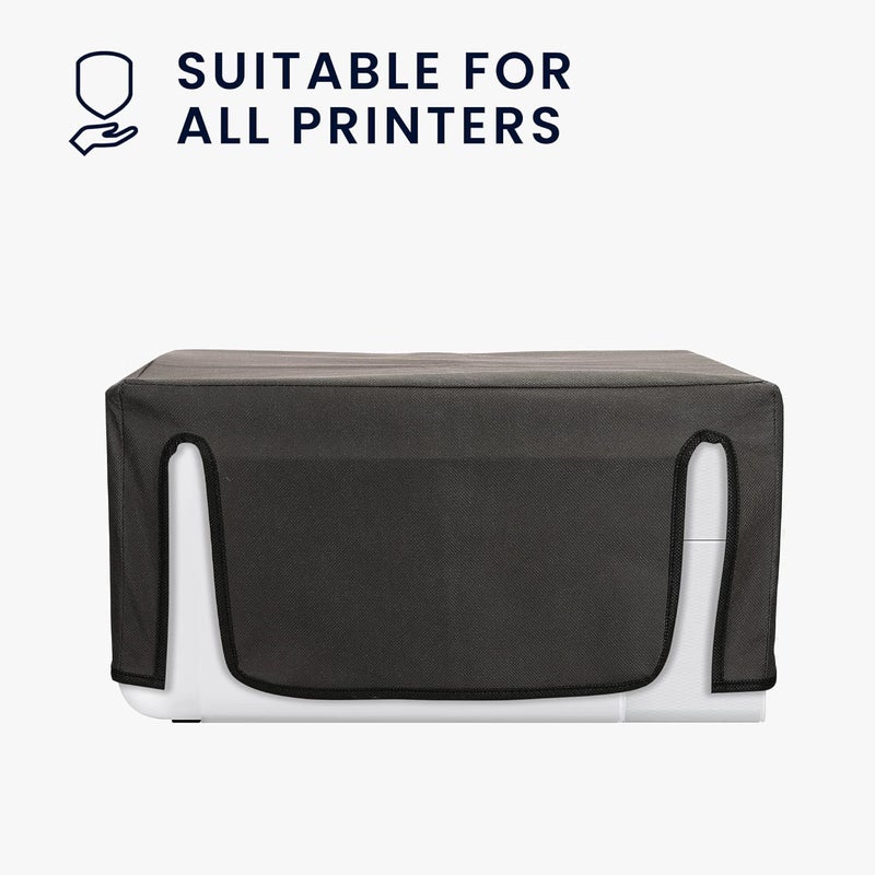 kwmobile Dust Cover Compatible with Epson Eco Tank ET-2826/2800 - Printer Case - Fabric Protector Cover - Dark Grey - Image 3